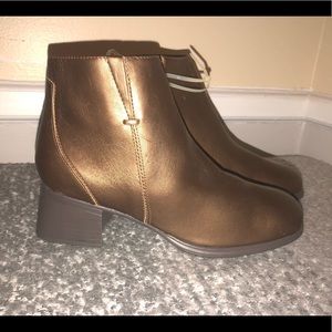 Bronze Ankle Boots